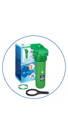 Фильтр для воды антибактериальный Aquafilter FHPR 12-3 AB, Магистральный корпус, колба 10 дюймов, резьба 1/2 дюйма