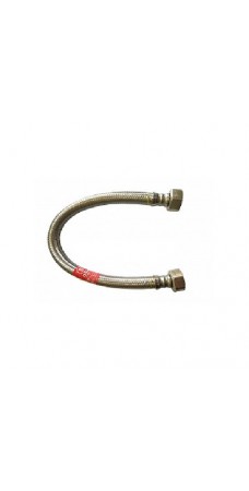 Шланг Tucai TAQ HG 1212 700 BB, 1/2, длина 700 мм, 90 С, 20 бар, гибкий резьба внутренняя, оплётка из нержавеющей стали AISI 304