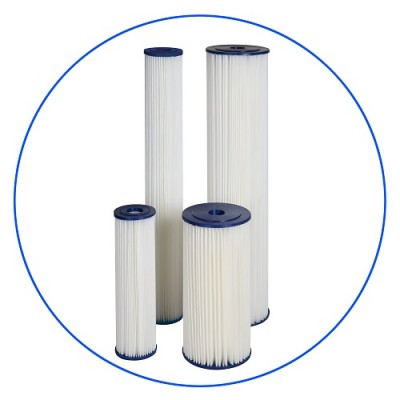 Картридж фильтра для воды Aquafilter FCCEL 10, 10-ти дюймовый, 10 мкм, гофрированный полиэстер