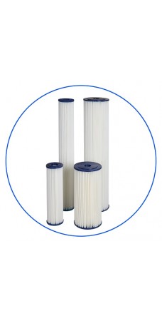 Картридж фильтра для воды Aquafilter FCCEL 20, 10-ти дюймовый, 20 мкм, гофрированный полиэстер